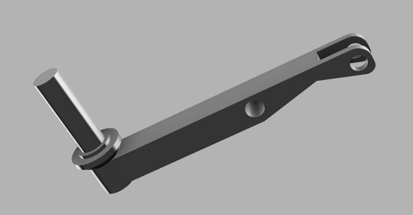 F4F Wildcat RC scale axle — precision machined